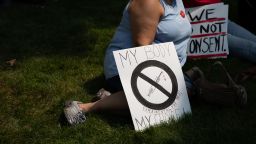 Demonstrators gather with signs to protest against mandated vaccines outside of the Michigan State Capitol on August 6, 2021 in Lansing, Michigan. There were 44 counties in Michigan at high or substantial levels of community coronavirus transmission, according to the U.S. Centers for Disease Control and Preventions case and test positivity criteria as of August 5, 2021. 