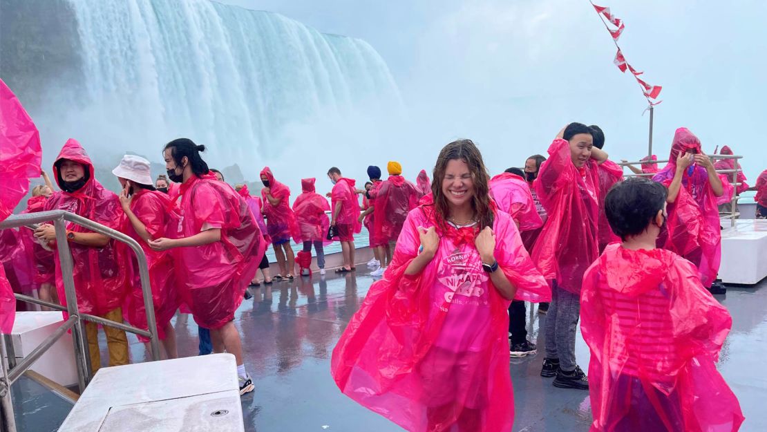 A boat trip to see Niagara Falls.