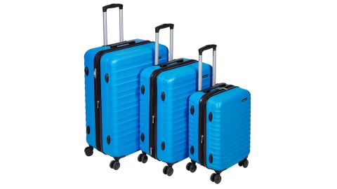 AmazonBasics 3-Piece Hardside Spinner Travel Luggage Suitcase Set