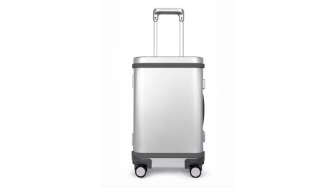 Samsara Natural Silver Aluminum Smart Carry-on Suitcase
