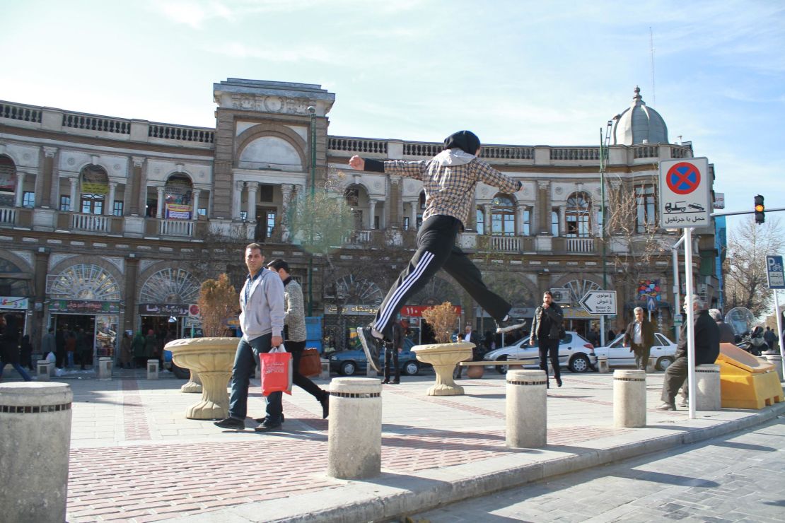 Akrami says that practicing parkour gives her a "feeling of freedom."