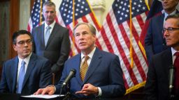 Texas Gov. Greg Abbott speaks at a news conference on June 8, 2021, in Austin.