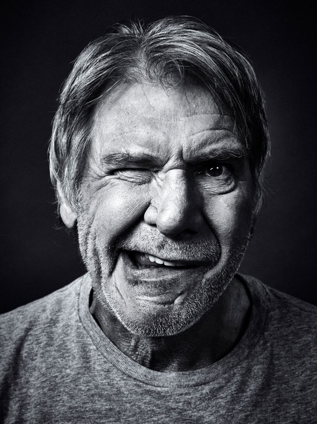 A portrait of Harrison Ford by celebrity photographer Andy Gotts.