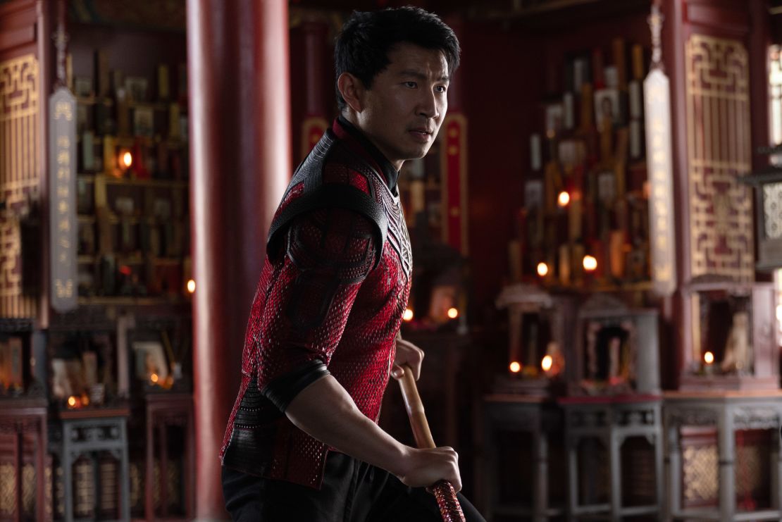 Shang-Chi, played by Simu Liu in Marvel Studios' "Shang-Chi and the Legend of the Ten Rings."