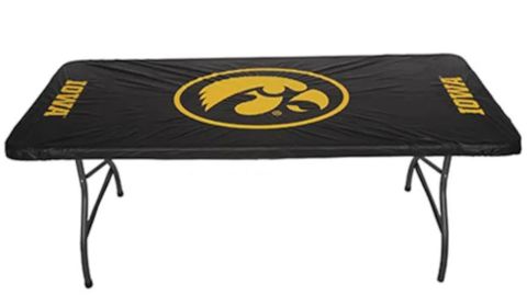 Iowa Hawkeyes Fitted Tailgate Table Cover 