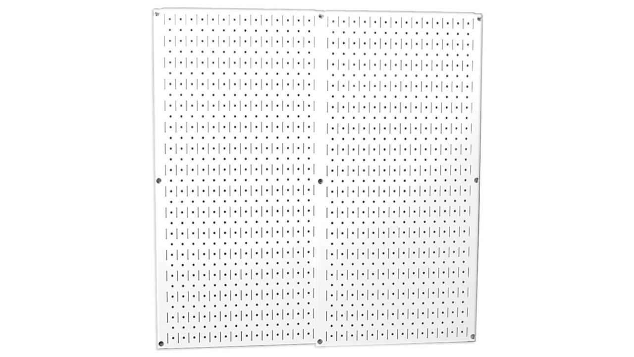 Wall Control White Metal Pegboard Pack