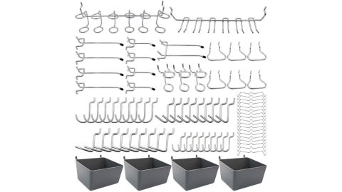 Pegboard Hooks Assortment, 80 Pieces