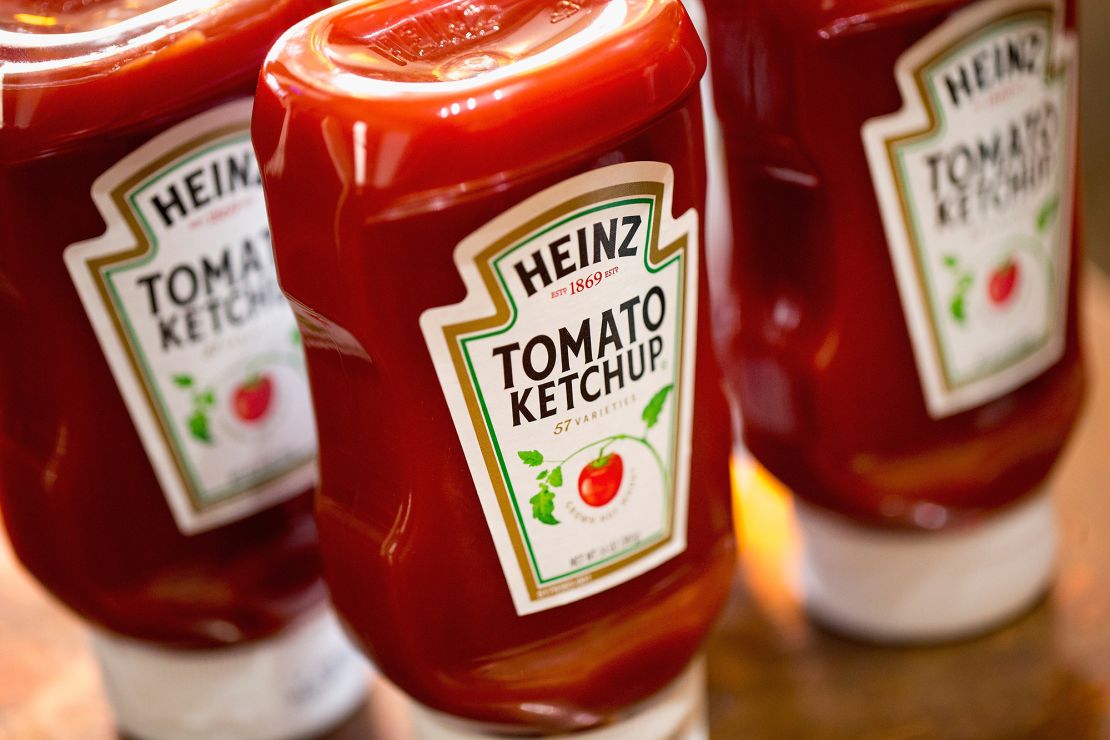 Heinz Tomato Ketchup bottles shown on March 25, 2015 in Chicago. 