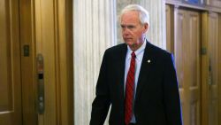 U.S. Sen. Ron Johnson (R-WI) arrives for a vote at the Senate chamber at the U.S. Capitol June 22, 2021 in Washington, DC.