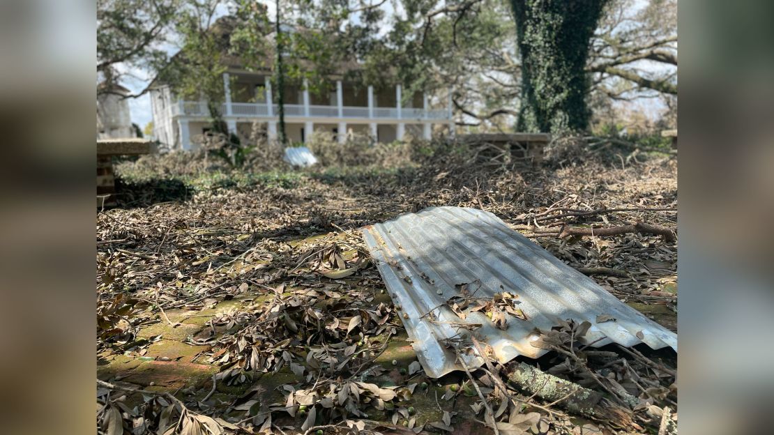 The big house at Whitney Plantation was built by enslaved Africans in 1791 and survived Hurricane Ida, while some other structures on the property were damaged or flattened.