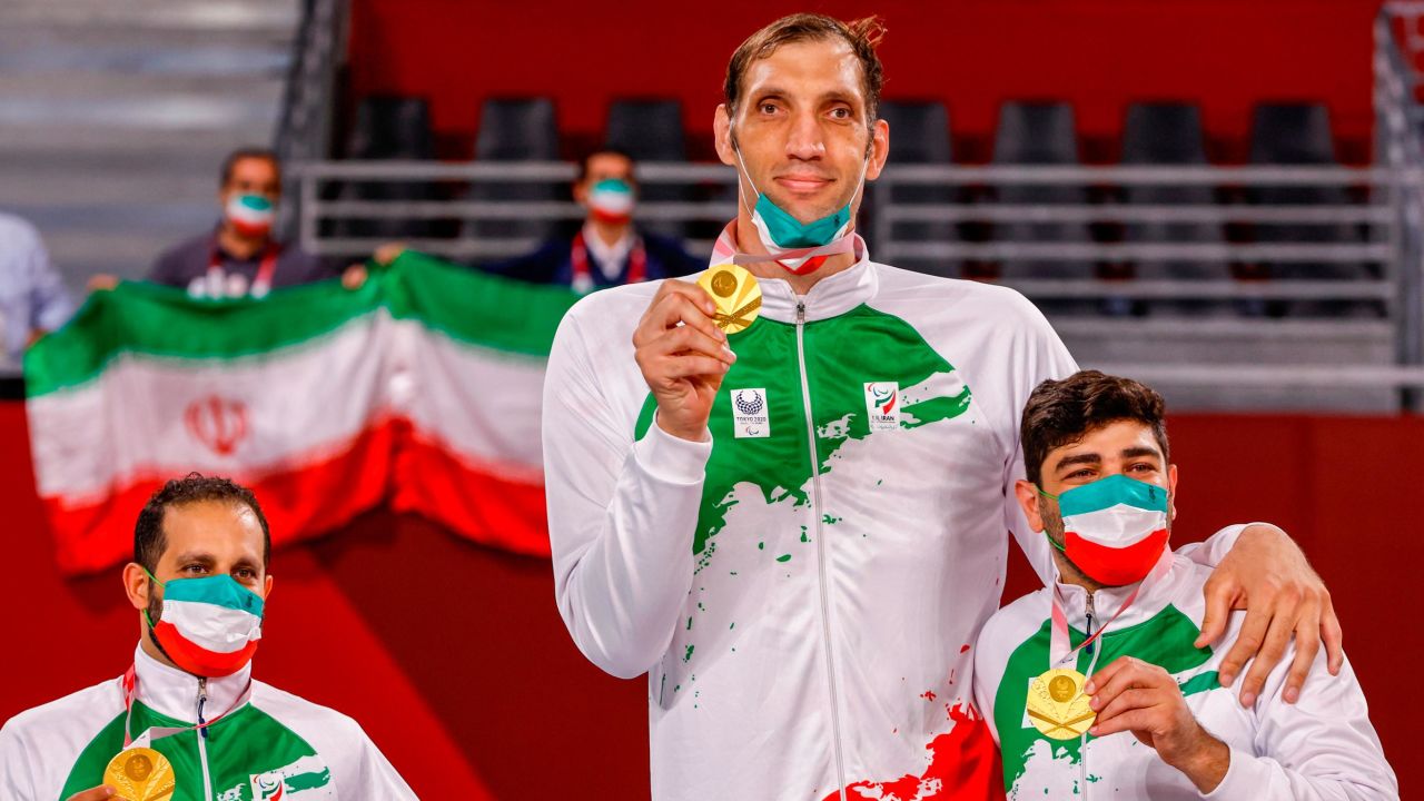 Morteza Mehrzadselakjani -- the tallest Paralympian in history -- won a second Paralympic gold medal in Tokyo.