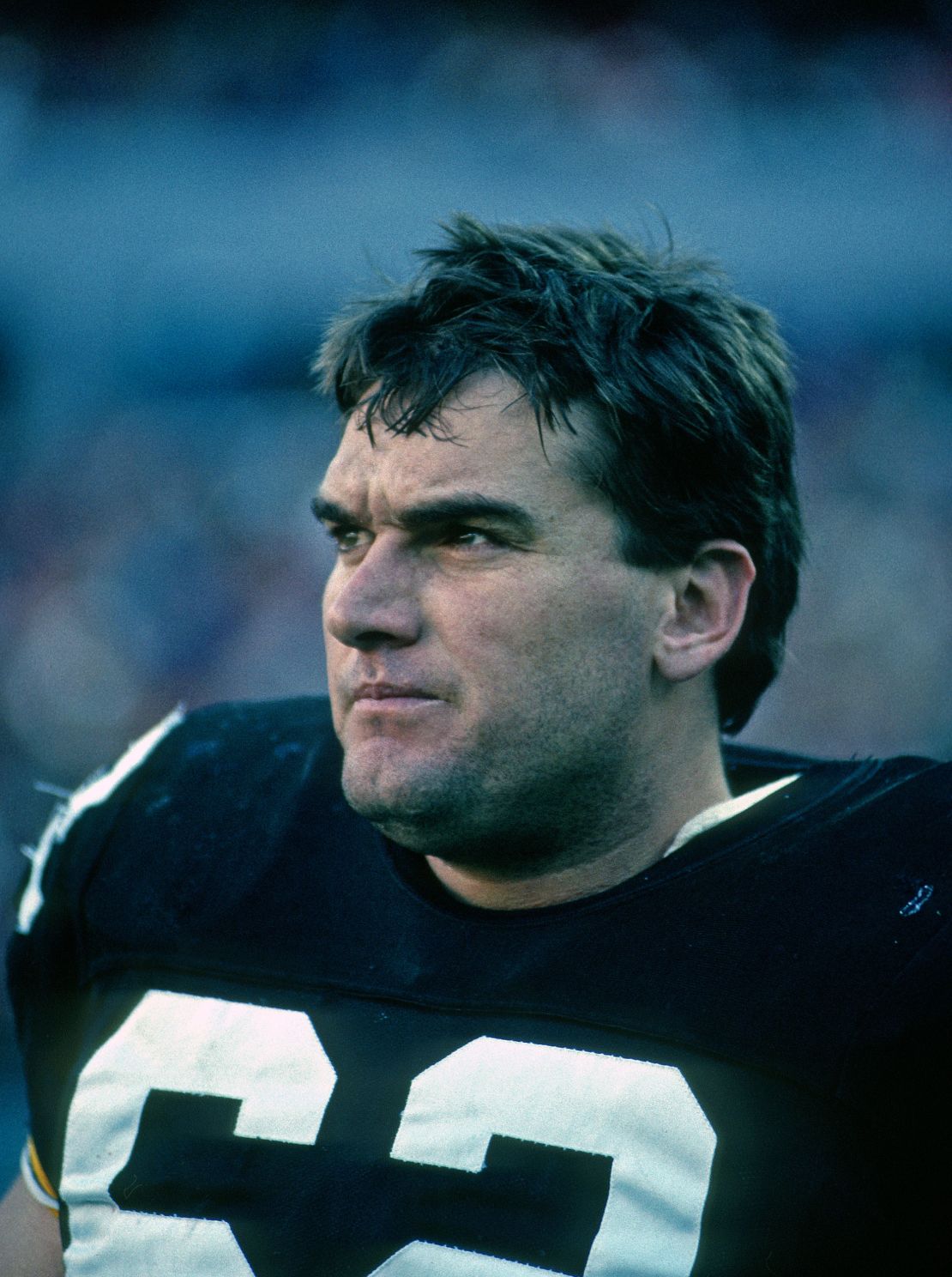 Ilkin looks on from the sideline during an NFL game at Three Rivers Stadium in 1989 in Pittsburgh, Pennsylvania.