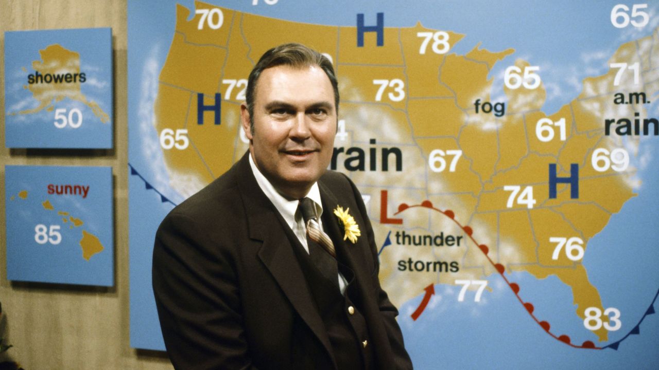 <a href="https://www.cnn.com/2021/09/04/entertainment/willard-scott-death/index.html" target="_blank">Willard Scott,</a> the former longtime weatherman for "Today" who was known for his outgoing, jovial personality, died at the age of 87, according to the NBC show on September 4.