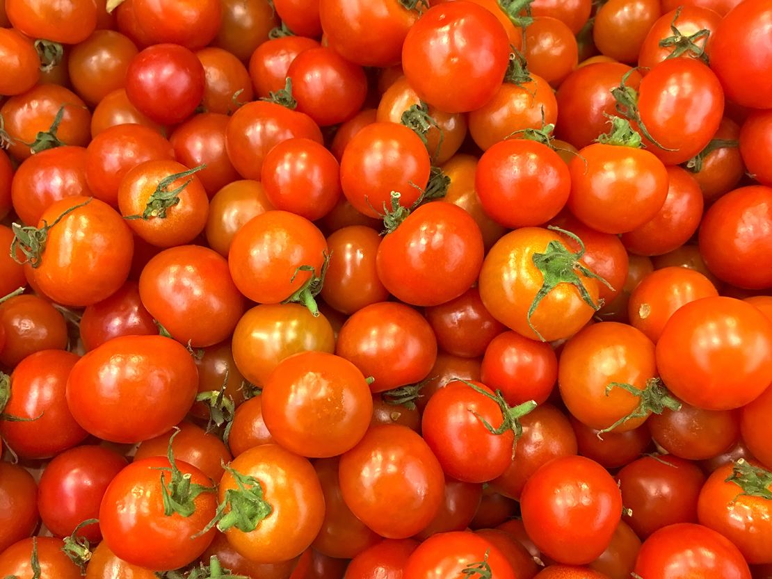 Cherry tomatoes offer a crisp, sweet bite. 