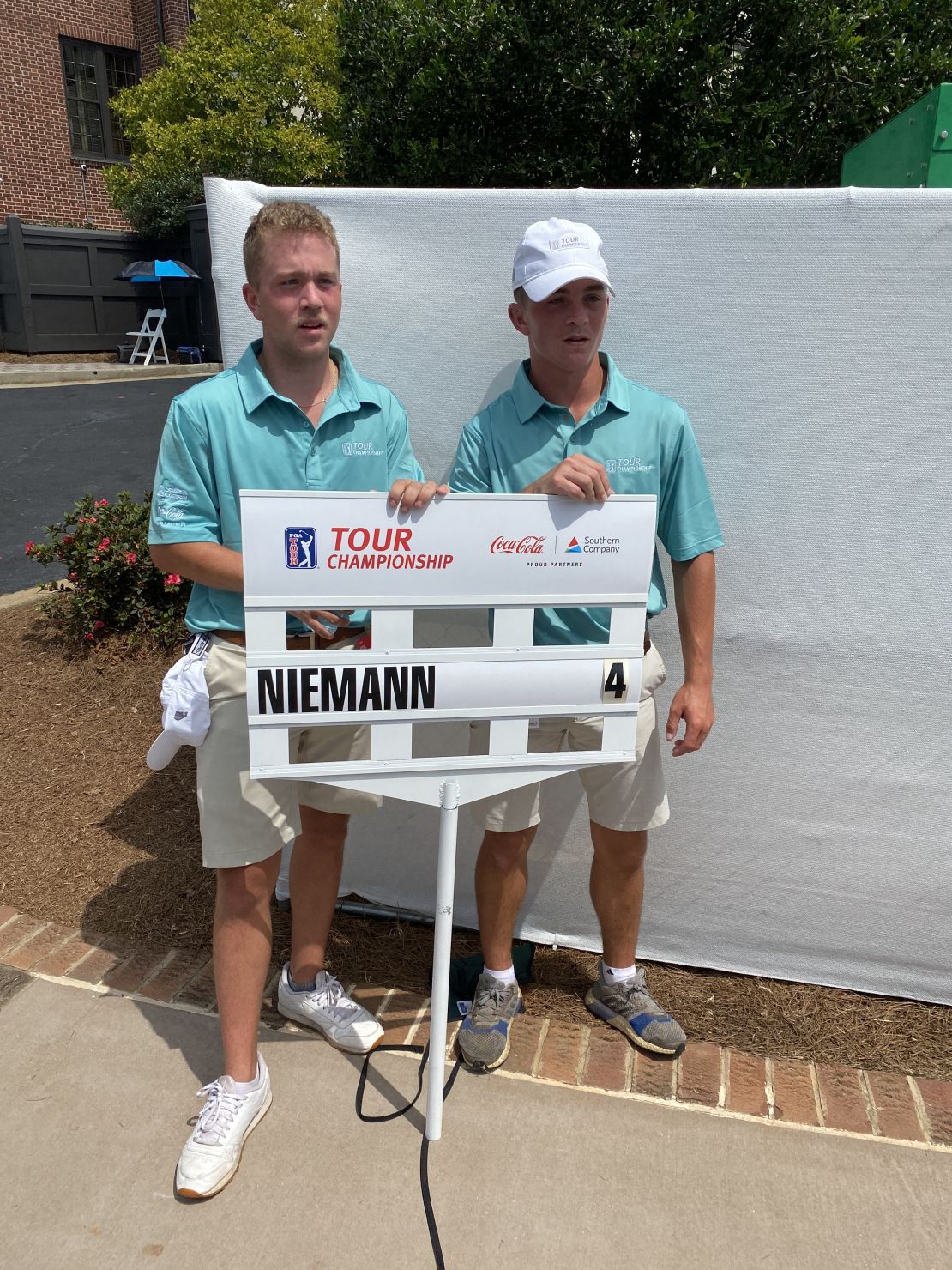 Brothers Evan (left) and Tyler (right) Henley were Niemann's scorers. Both were flushed and exhausted after the record-breaking speed attempt.