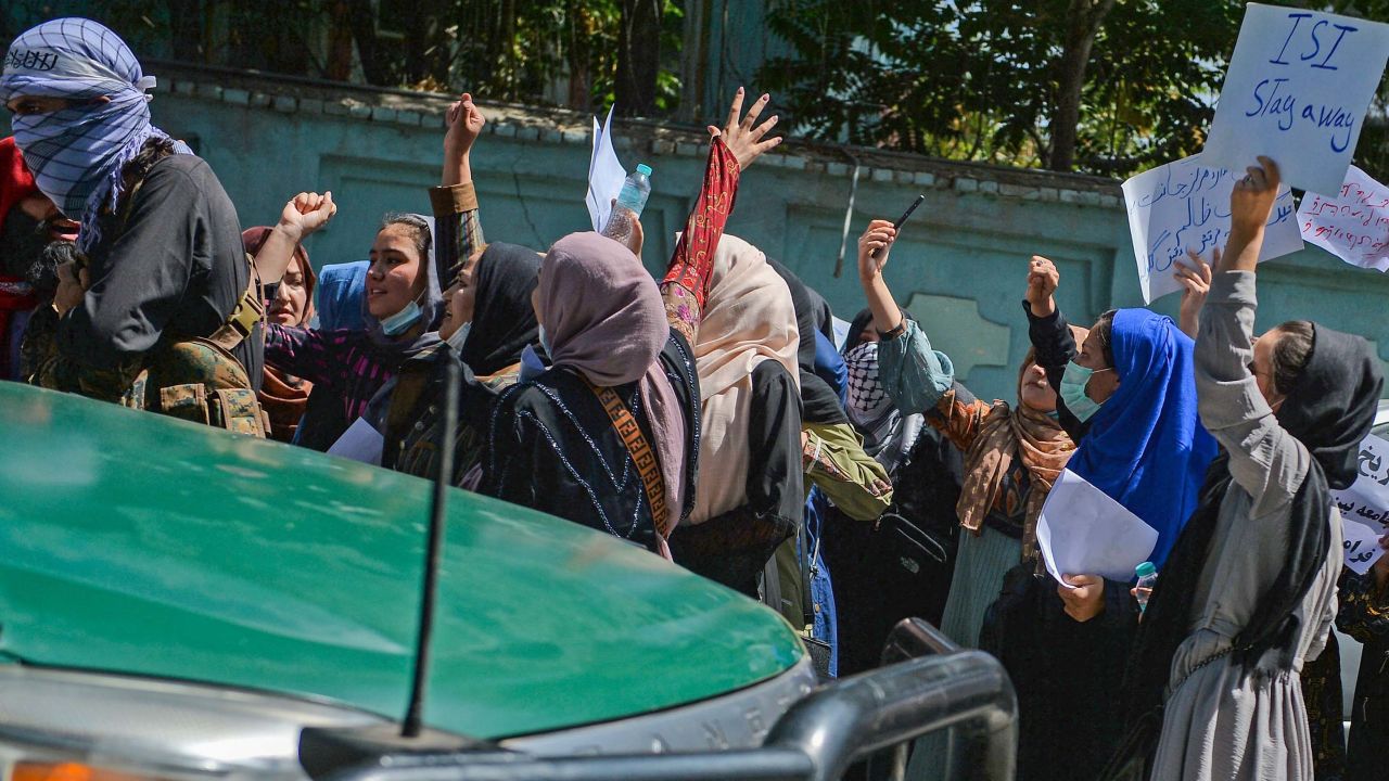 Afghan women have repeatedly braved the city's streets to protest in recent days.