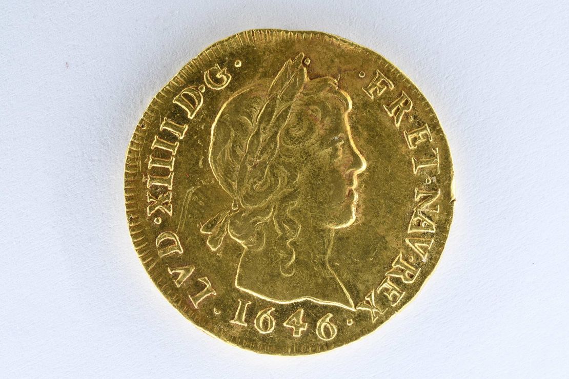 There are several especially rare coins among the collection, including the Golden Louis with a long curl, which has an estimated value of 15,000 euros ($17,805).