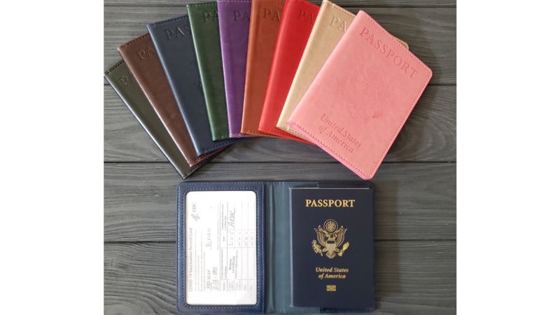 Passport Holder with Vaccine Card Slot,Passport and Vaccine Card Holder Combo,Passport Case Cover with Vaccine Card Holder 