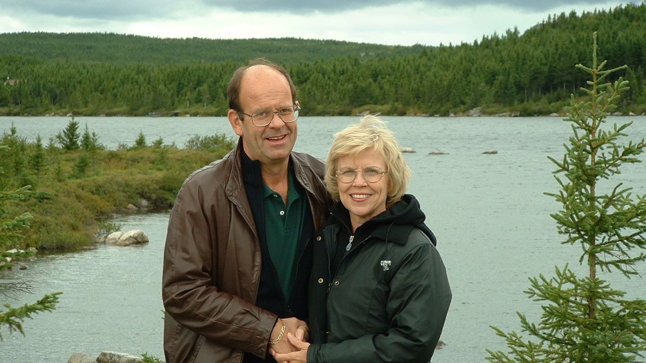 <strong>Nick and Diane: </strong>20 years ago, Nick Marson and Diane Kirschke were strangers who fell in love when their flight from London to Texas was diverted to Newfoundland, Canada during 9/11. Here they are in Newfoundland on a return trip in 2002.