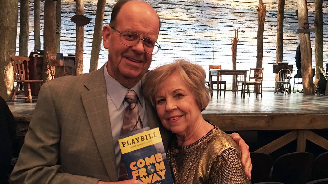 <strong>Come From Away: </strong>Nick and Diane's story is one of several tales woven into the Tony and Olivier award-winning musical "Come From Away."