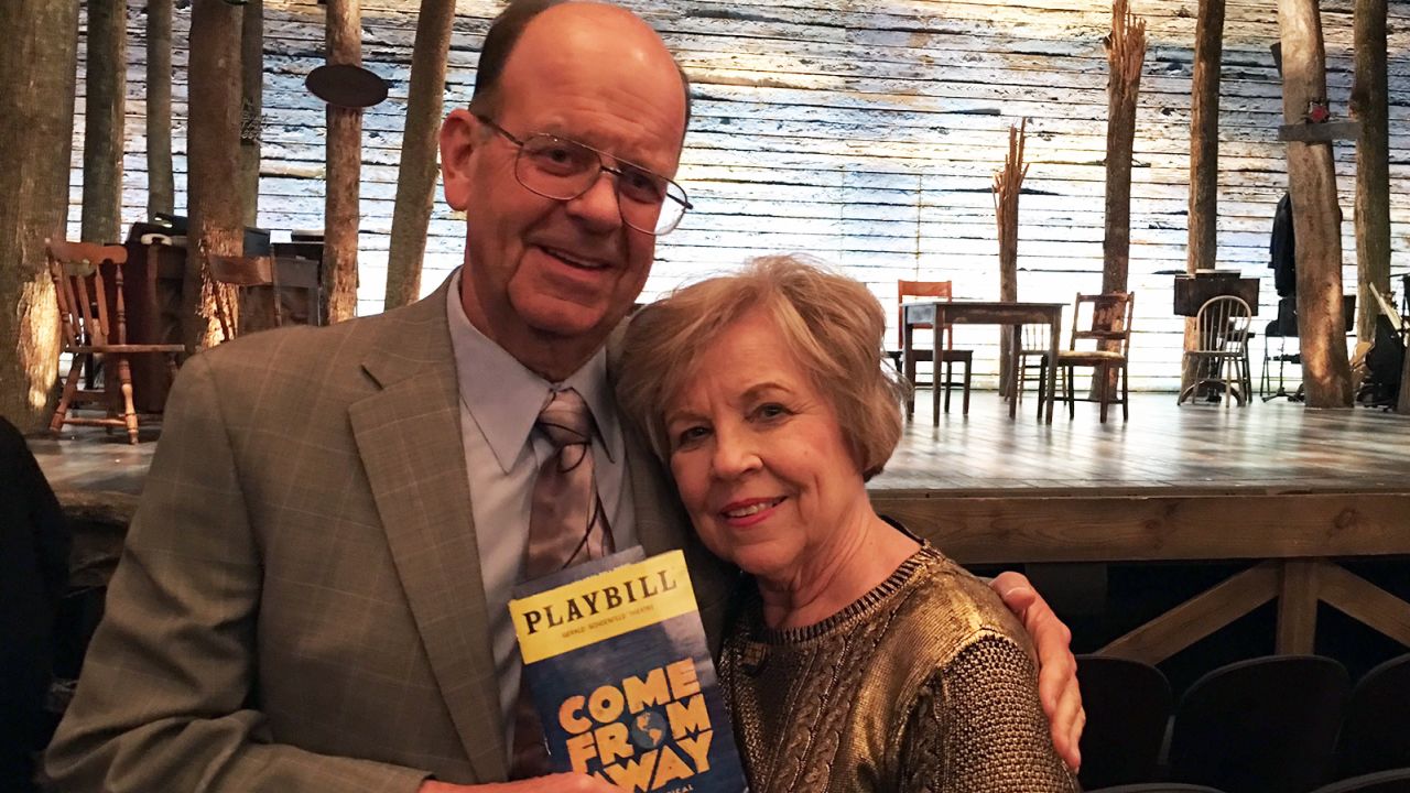 Nick and Diane's story is one of the threads in the musical "Come From Away."