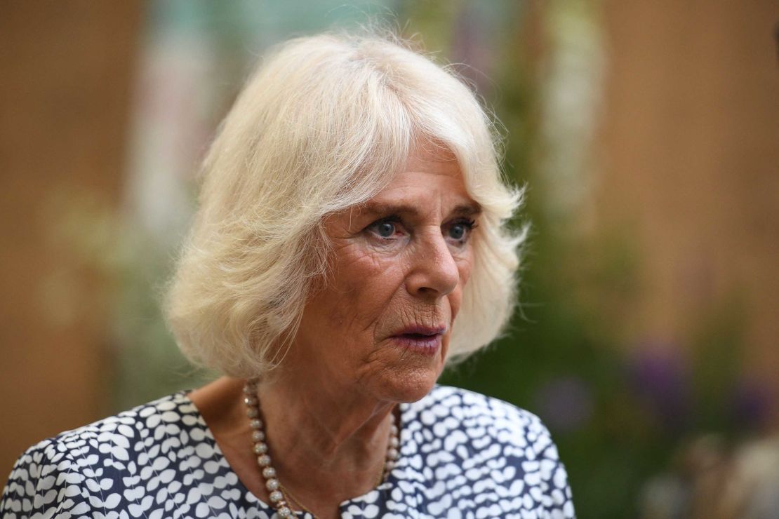 Camilla, Duchess of Cornwall speaks during an event in June.