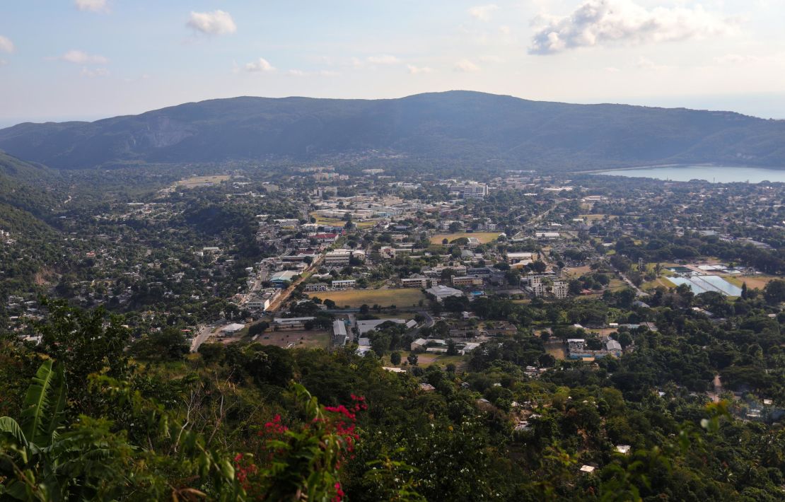 An aerial view of Kingston, Jamaica. The popular Caribbean island has been hit with a surge of Covid-19 cases recently.