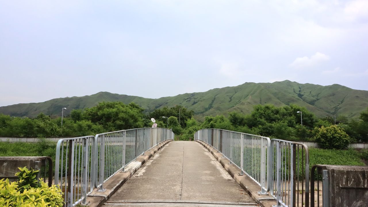 This bridge takes visitors to the Bei Bei Book House, near the village of Tai Kong Po in Yuen Long, in Hong Kong's northwest.  