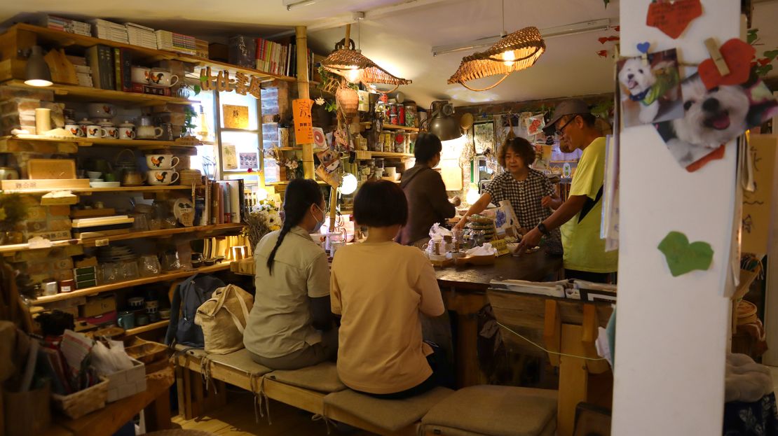 The Treehouse took the biggest effort to build. The bar allows visitors to sit and have a cup of tea and sample snacks harvested from farms nearby.