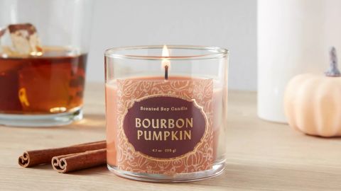 Opalhouse Lidded Glass Jar Bourbon Pumpkin Candle