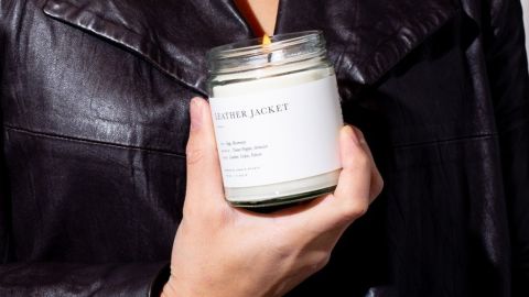 Brooklyn Candle Studio Leather Jacket Minimalist Candle