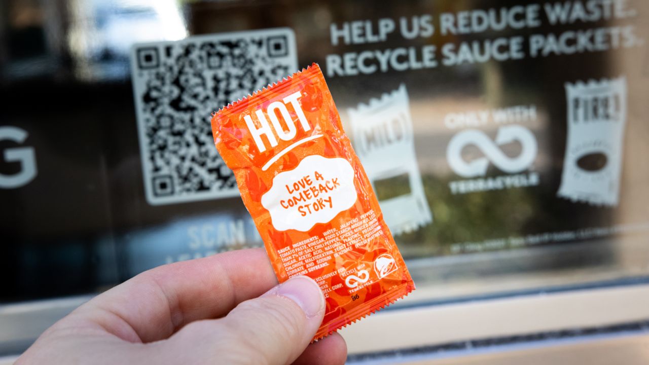 Taco Bell has a plan to reuse sauce packets.