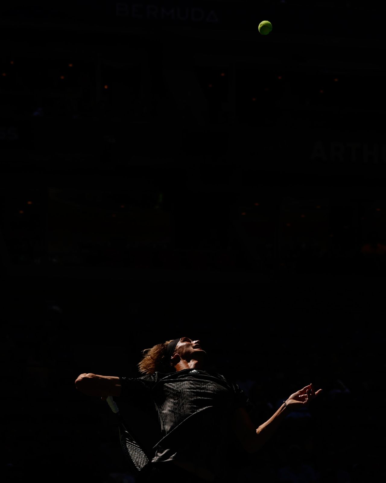 Alexander Zverev serves the ball to Albert Ramos-Vinolas during their second-round match at the US Open on Thursday, September 2. Zverev won in straight sets.