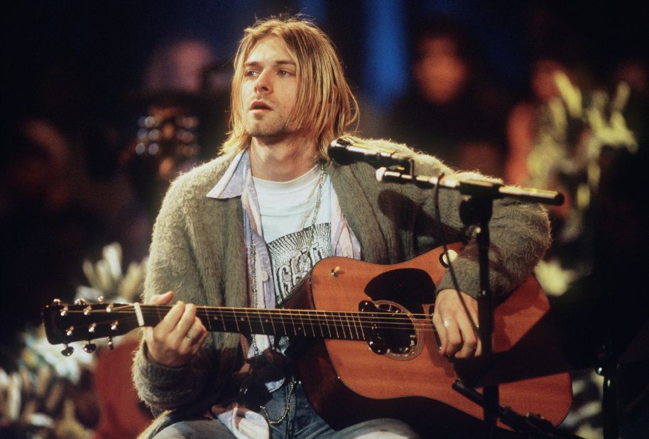 Kurt Cobain and his fuzzy cardigan forever. Nirvana's performance on "Unplugged" was recorded in 1993 -- just five months before Cobain's death. It was one of his last televised performances and it was beautiful.