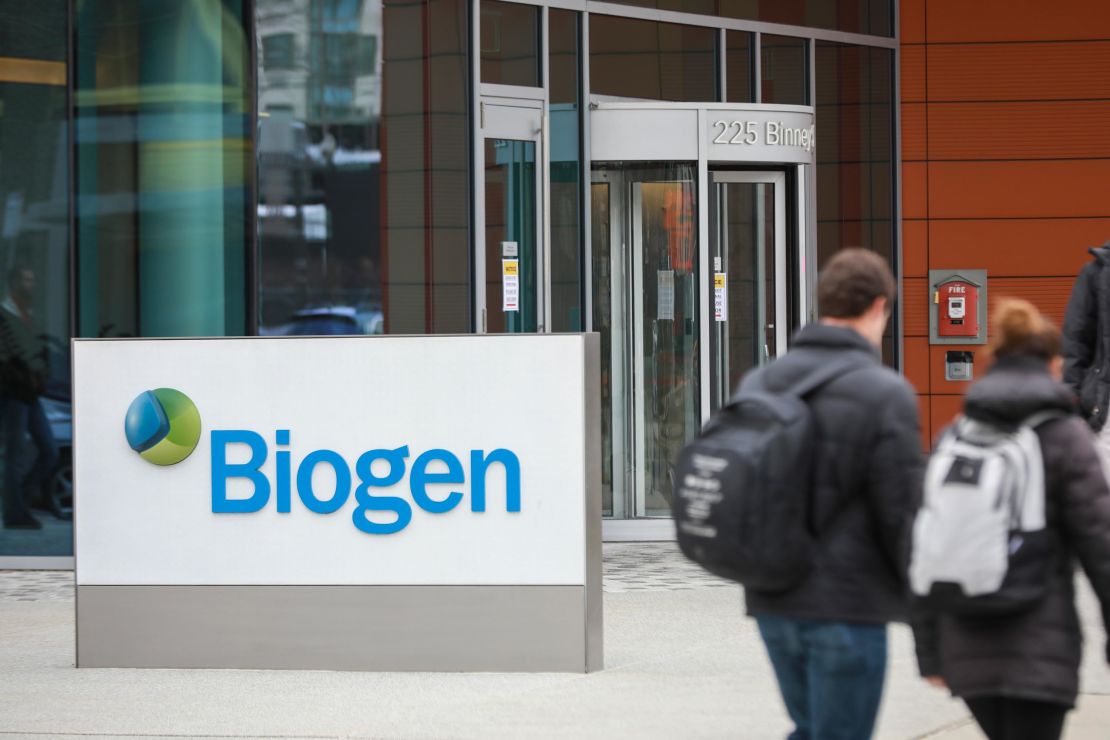 Biogen headquarters in Cambridge, Massachusetts, on March 21, 2019.