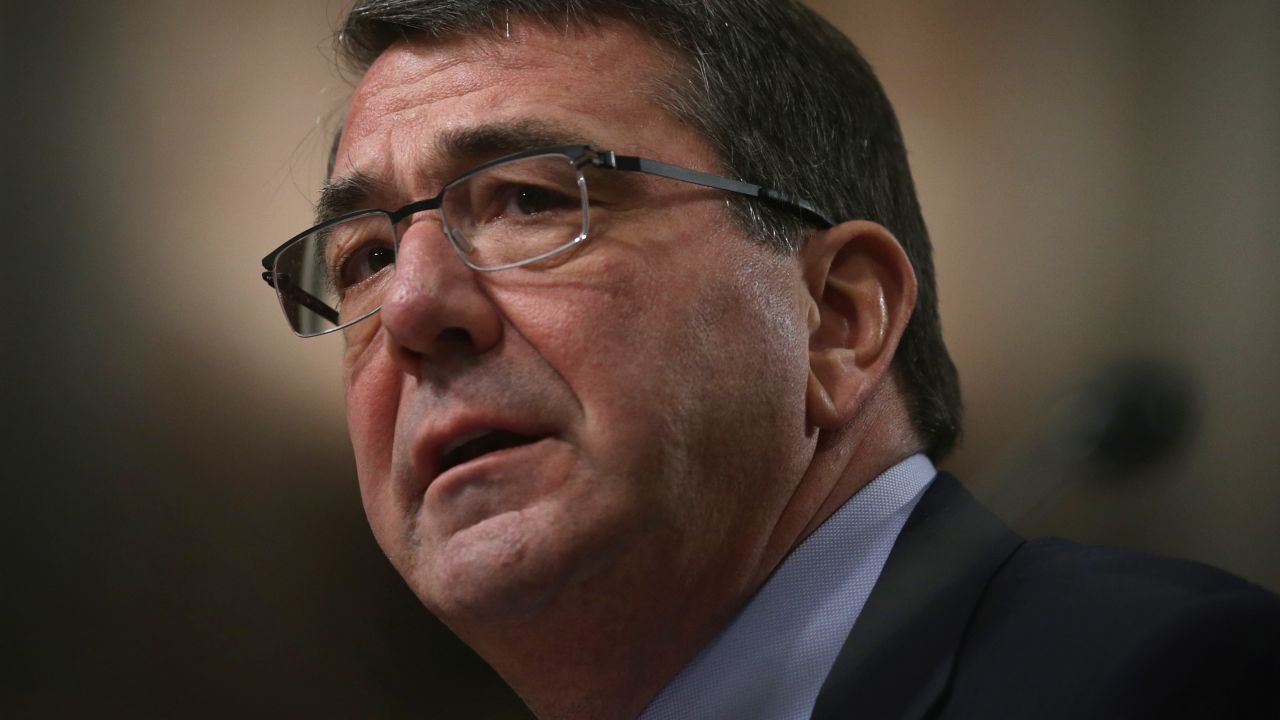 WASHINGTON, DC - FEBRUARY 04:  Former U.S. Deputy Secretary of Defense Ashton Carter testifies during his confirmation hearing before the Senate Armed Services Committee February 4, 2015 on Capitol Hill in Washington, DC. If confirmed, Carter will succeed Chuck Hagel as the next Secretary of Defense.  (Photo by Alex Wong/Getty Images)
