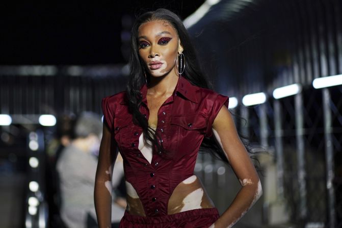 Designer LaQuan Smith held his show at the Empire State Building, with Winnie Harlow among the models walking for his eponymous label.
