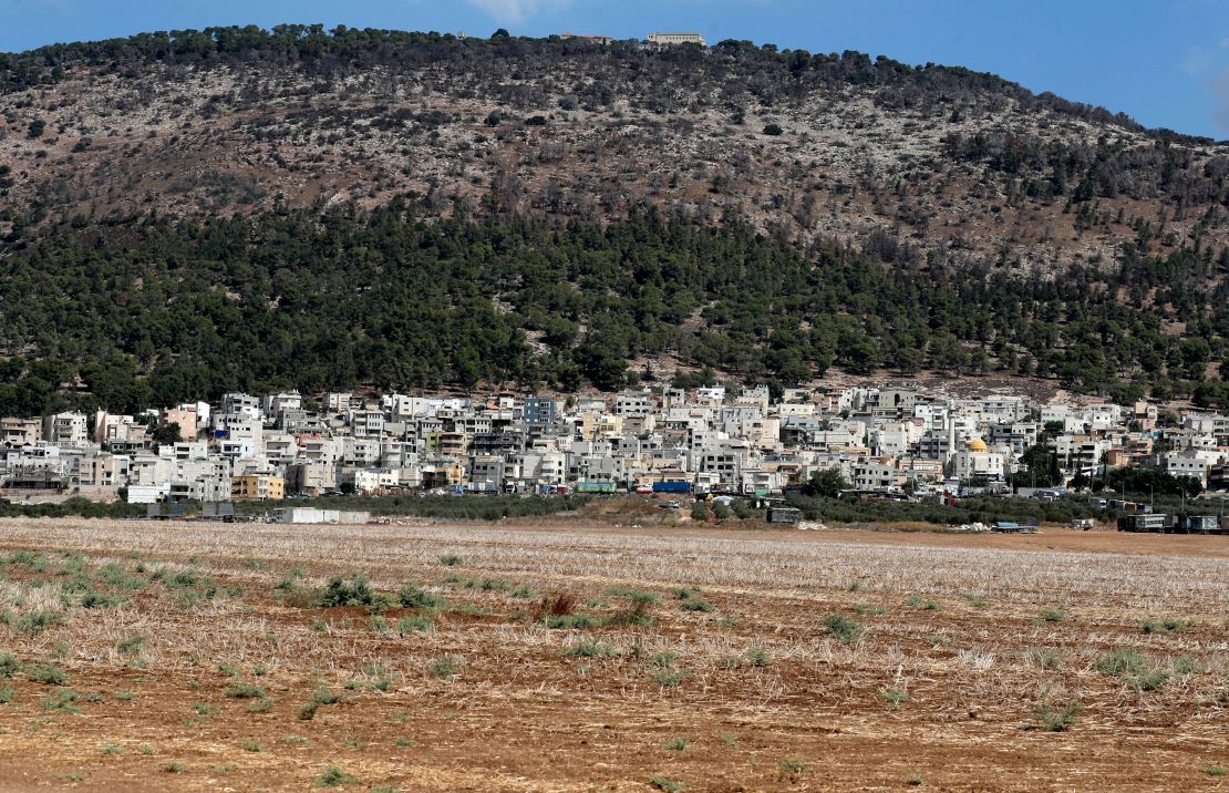 The village of Umm Al-Ghanam where two of the six escapees were recaptured by Israeli police on September 11, 2021.