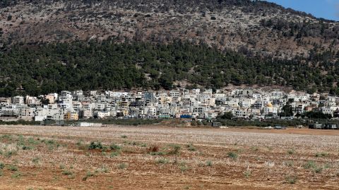 The village of Umm Al-Ghanam where two of the six escapees were recaptured by Israeli police on September 11, 2021.