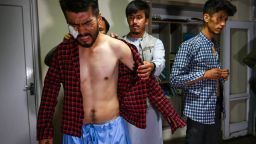 Two Afghan journalists were left with welts and bruises after being beaten and detained for hours by Taliban fighters for covering a protest in the Afghan capital.