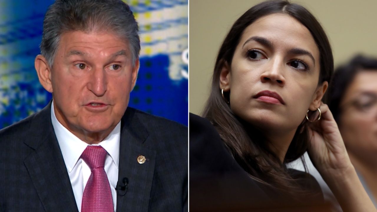 Joe Manchin Alexandria Ocasio Cortez Split for video