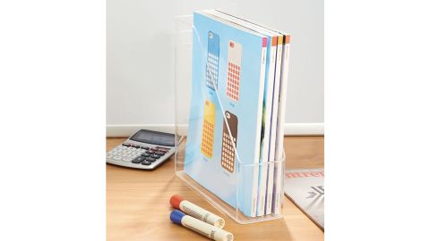 mDesign Clear Plastic Magazine Holder