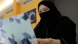 saudi woman laptop