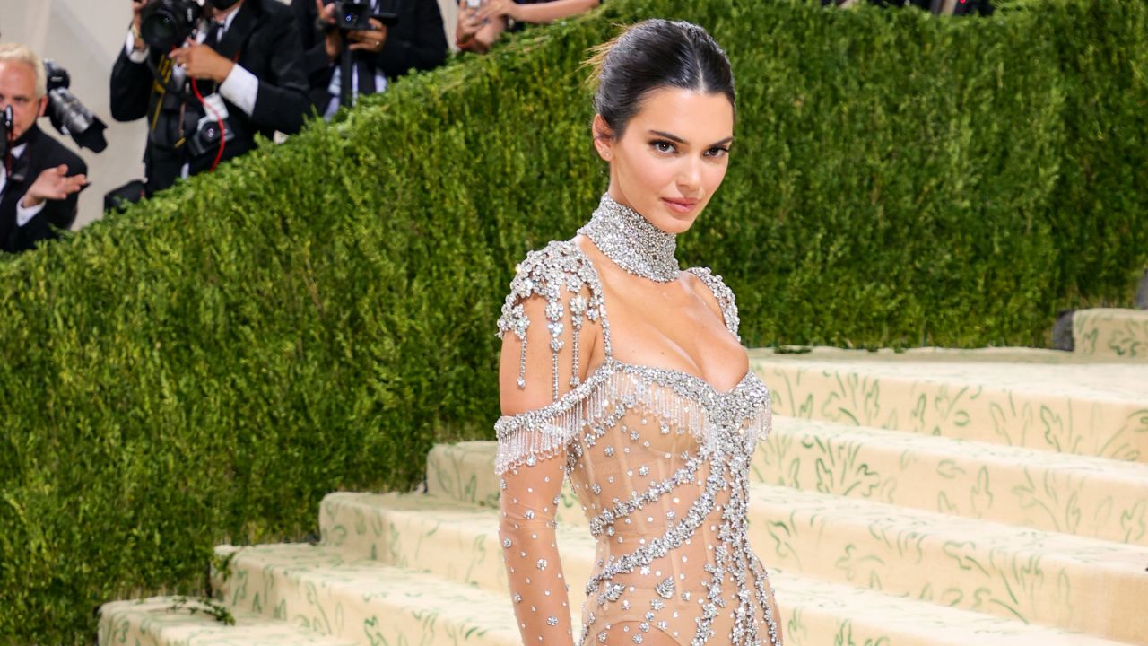 Kendall Jenner attends the Met Gala at the Metropolitan Museum of Art in New York City on September 13, 2021.