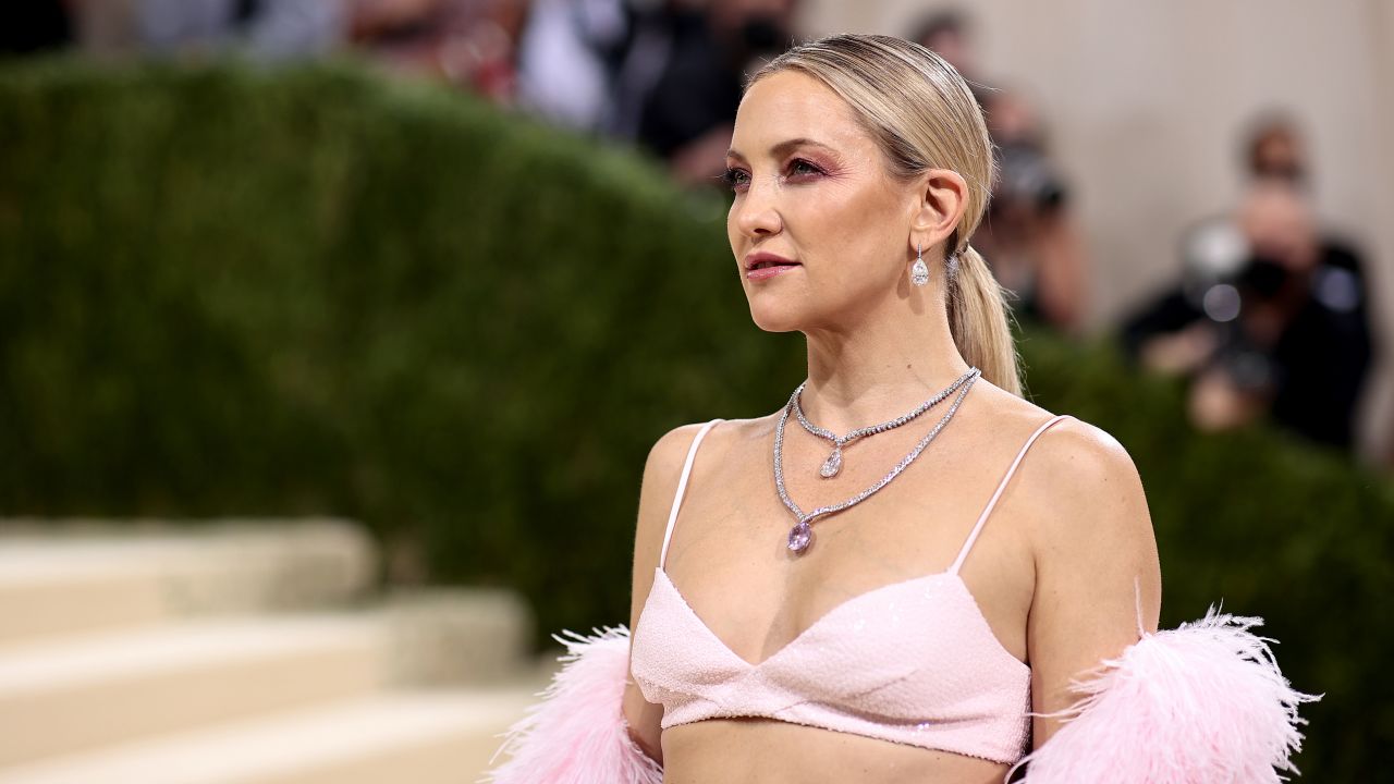 Kate Hudson attends the 2021 Met Gala Celebrating In America: A Lexicon Of Fashion at Metropolitan Museum of Art.