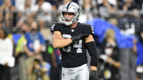 Nassib reacts after making a tackle in the second quarter.