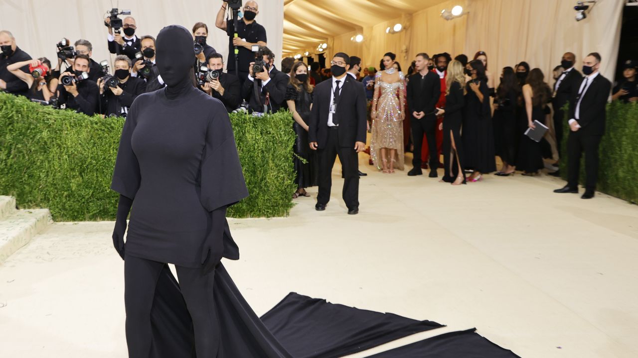 Kim Kardashian West attends the 2021 Met Gala at the Metropolitan Museum of Art on September 13 in New York. The theme was "Celebrating In America: A Lexicon Of Fashion." 