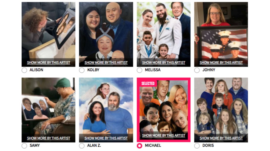 Paint Your Life offers unique gift of Compilation Portraits CNN