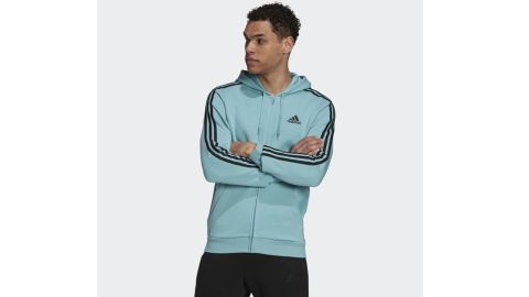 Essentials Fleece 3-Stripes Full-Zip Hoodie
