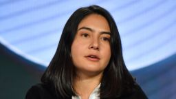 Erika Cheung speaks onstage during "The Inventor: Out for Blood in Silicon Valley" panel of the HBO portion of the 2019 Winter TCA on February 8, 2019 in Pasadena, California. 